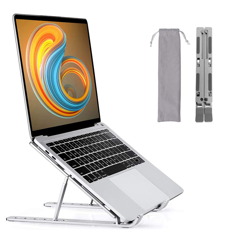 POWERTECH μεταλλική βάση laptop PT-1160, έως 18″, foldable, ασημί