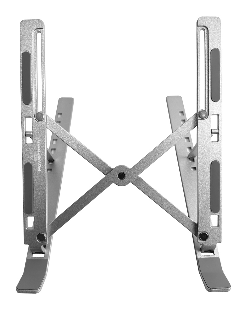 POWERTECH μεταλλική βάση laptop PT-1160, έως 18″, foldable, ασημί