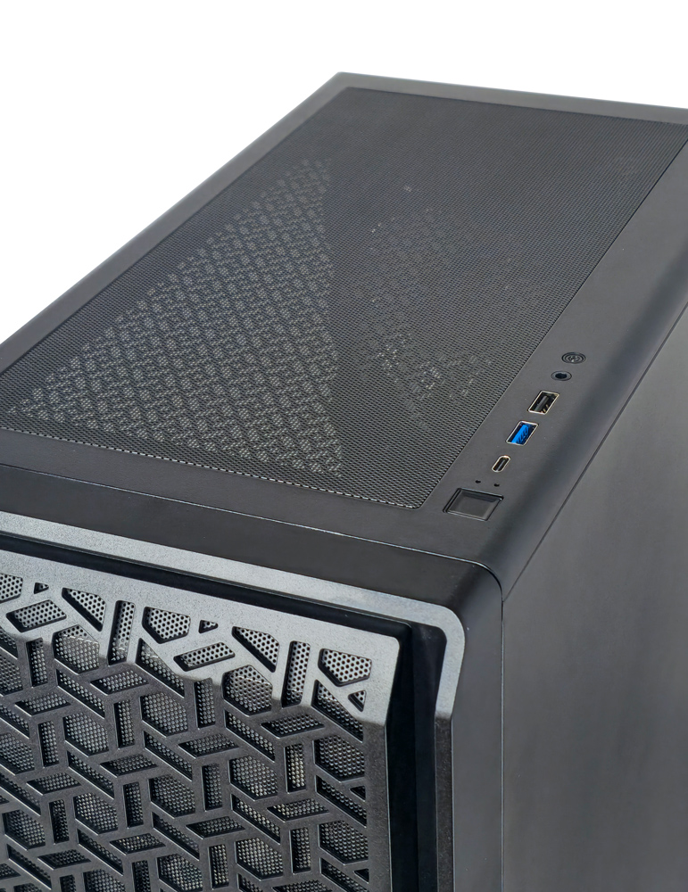 POWERTECH Gaming PC Case PT-1309, tempered glass, 4x ARGB fan, ATX, 340x200x436mm, μαύρο