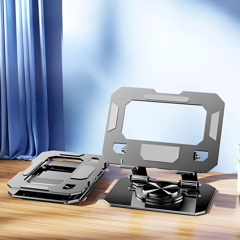 POWERTECH επιτραπέζια βάση για tablet PT-1355 έως 16″, foldable, μαύρη