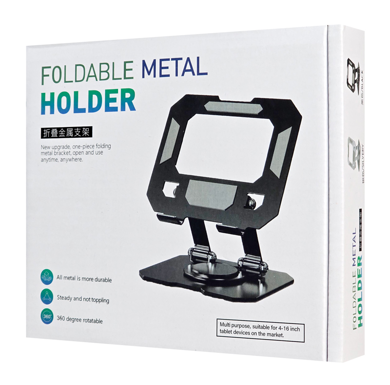 POWERTECH επιτραπέζια βάση για tablet PT-1355 έως 16″, foldable, μαύρη
