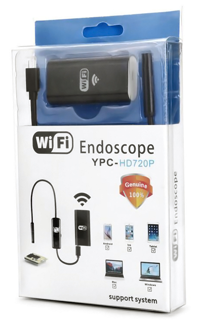 Ενδοσκοπική κάμερα PT-894 με ρυθμιζόμενα LED, Wi-Fi, HD, IP67