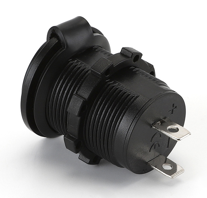 POWERTECH πρίζα αναπτήρα για σκάφη & οχήματα PTL-010, μπλε LED, 12V