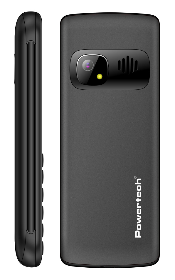 POWERTECH κινητό τηλέφωνο Sentry 4G Bar, 2.4″, dual SIM, με κάμερα, μαύρο