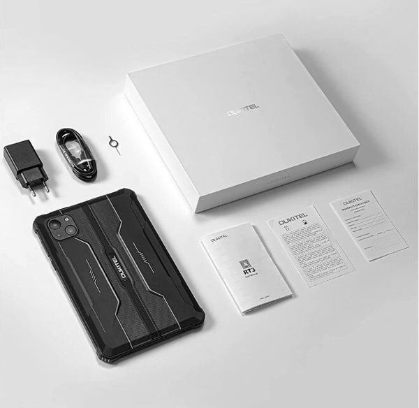 OUKITEL tablet RT3, 8″, 4/64GB, 4G, 5150mAh, IP68/IP69K, μαύρο
