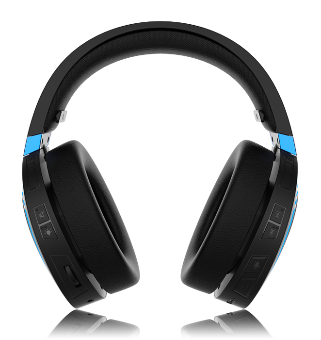 SADES gaming headset Warden I, wireless & wired. multiplatform BT, μαύρο
