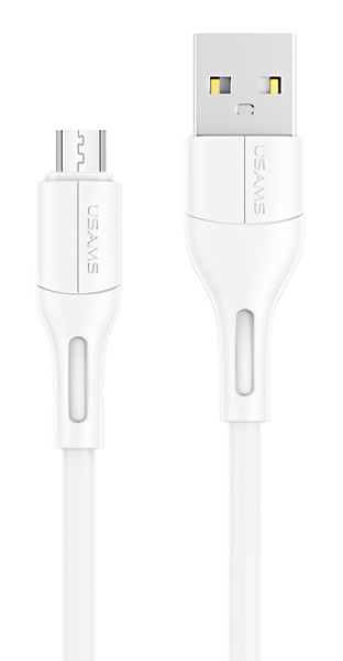 USAMS καλώδιο Micro USB σε USB US-SJ502, 10W, 1m, λευκό