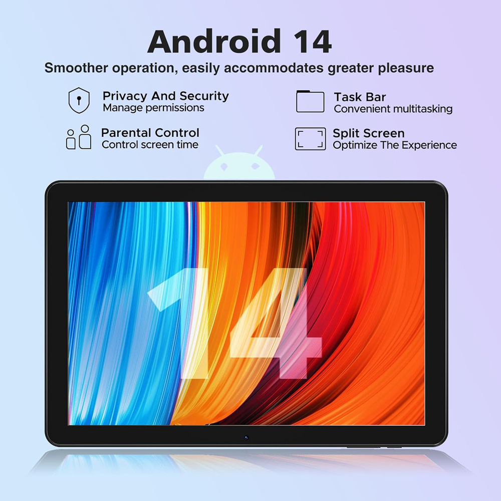 DOOGEE tablet T10W, 10.1″, 4/128GB, 4G, Android 14, 8000mAh, μαύρο