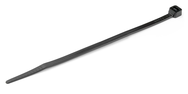 POWERTECH δεματικά καλωδίων TIES-042, 150×2.5mm, μαύρα, 100τμχ