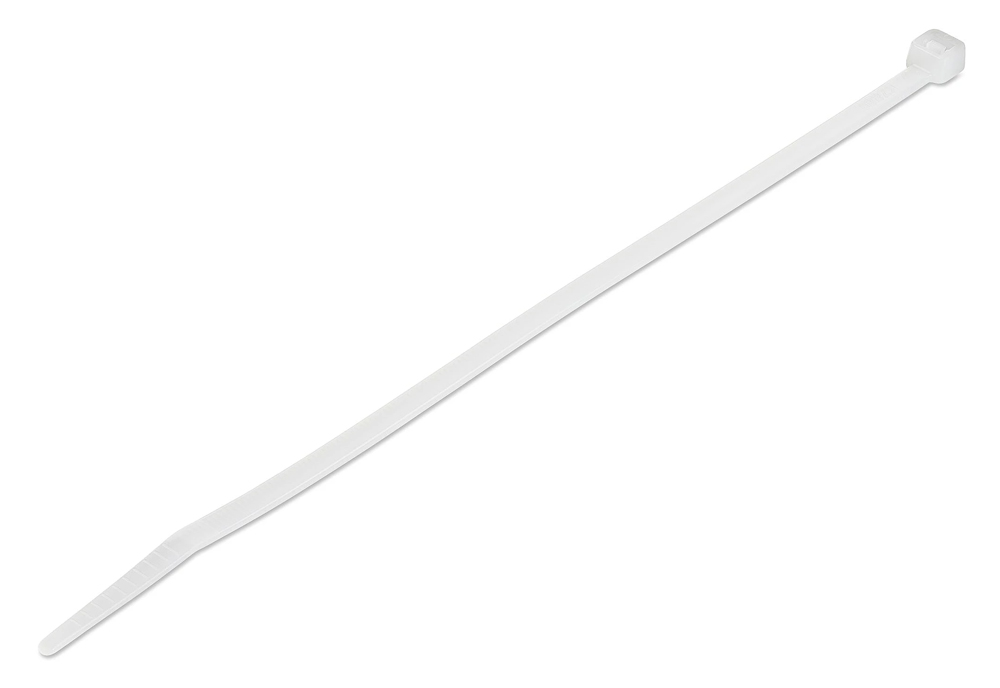 POWERTECH δεματικά καλωδίων TIES-059, 400×4.8mm, λευκά, 100τμχ