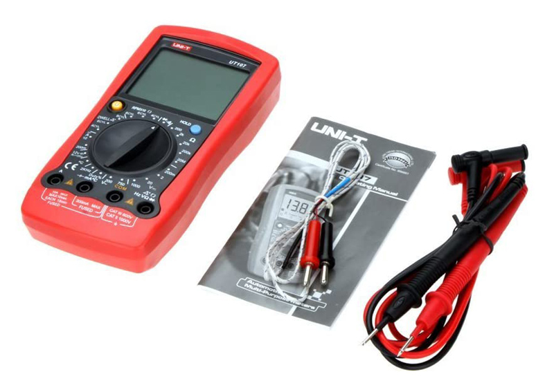 UNI-T ψηφιακό πολύμετρο αυτοκινήτων UT107, RPM/Dwell, test μπαταρίας