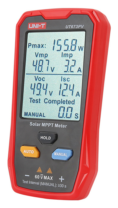UNI-T tester φωτοβολταϊκών πάνελ UT673PV, 5~800W, 0~35A, 12~60V