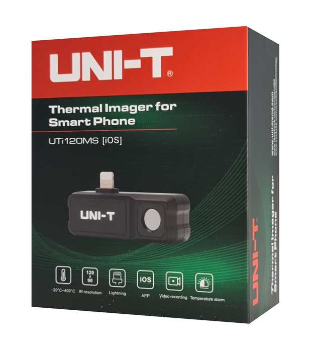 UNI-T συσκευή θερμικής απεικόνισης UTi120MS για iPhone, έως 400 °C