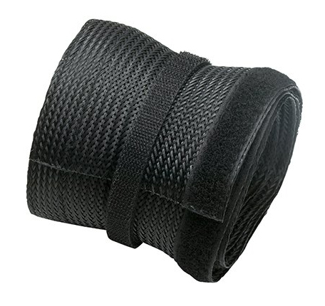 BRATECK πλέγμα καλωδίων τύπου Flex Wrap VS-85, 100×8.5cm, μαύρο