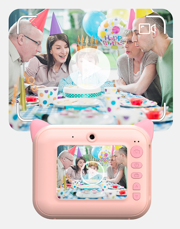 WOWKIDS παιδική φωτογραφική μηχανή C04 με εκτυπωτή, 12MP, 2.4″, μπλε