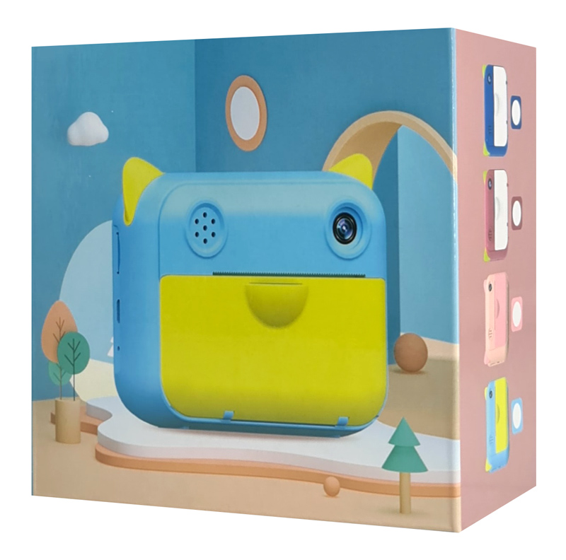 WOWKIDS παιδική φωτογραφική μηχανή C04 με εκτυπωτή, 12MP, 2.4″, μπλε
