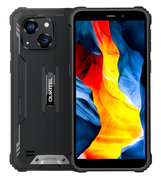 OUKITEL smartphone WP32, 6″, 4/128GB, 6300mAh, IP68/IP69K, μαύρο