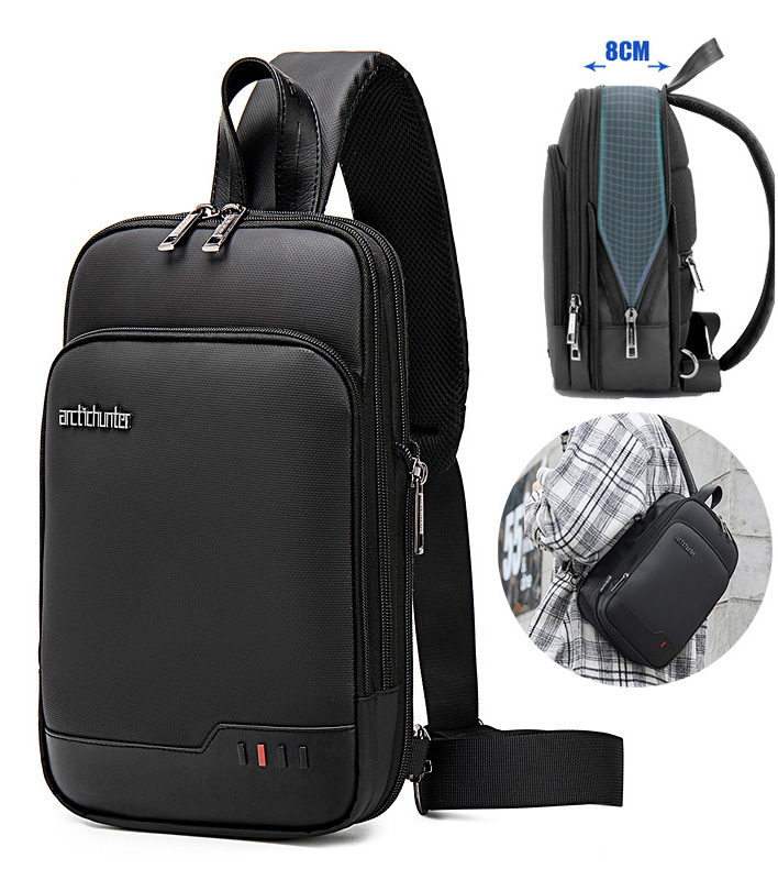 ARCTIC HUNTER τσάντα Crossbody XB00113, 8L, μαύρη