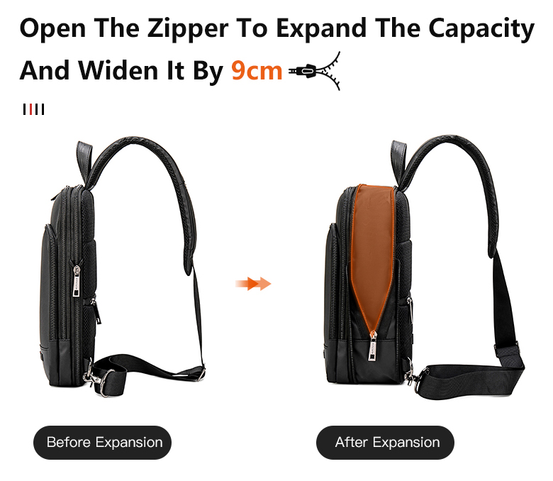 ARCTIC HUNTER τσάντα Crossbody XB00113, 8L, μαύρη