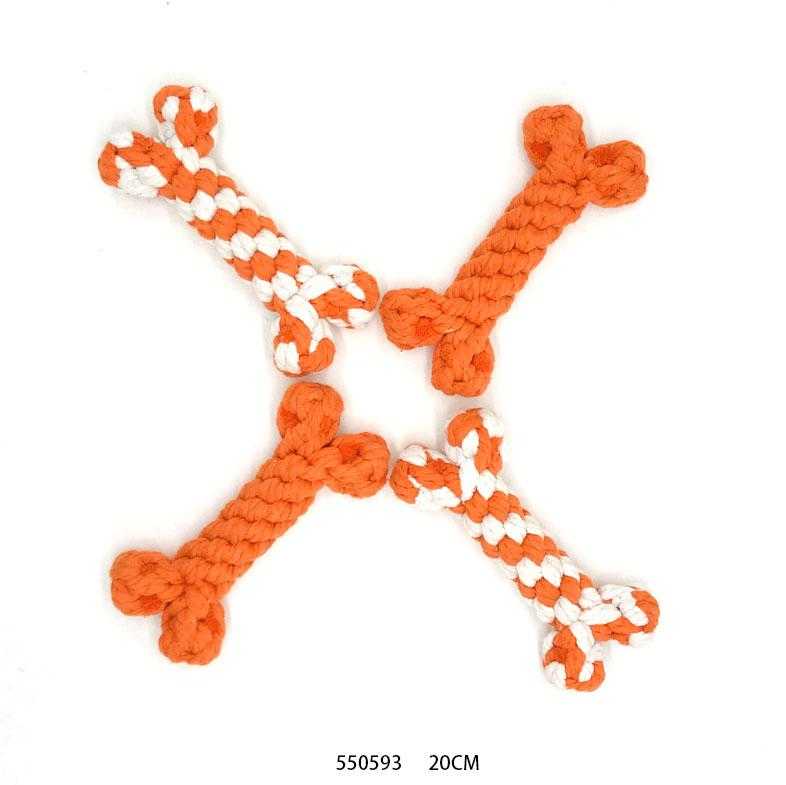 Παιχνίδι σκύλου κόκκαλο από σχοινί – 20cm – 12pcs – 550593