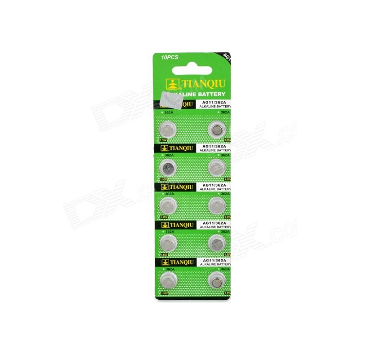 Αλκαλικές μπαταρίες – AG11/362A – 1.55V – 10pcs – 681118