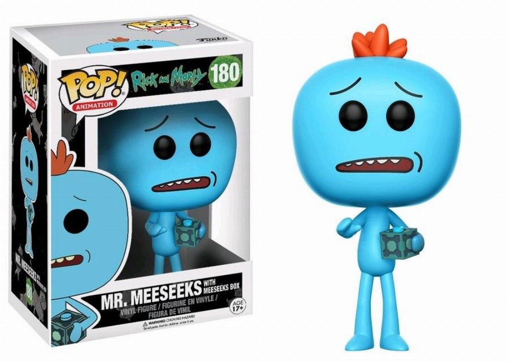 Φιγούρα Funko POP! Rick and Morty – Mr. Meeseeks with Meeseks Box #180 (Limited)