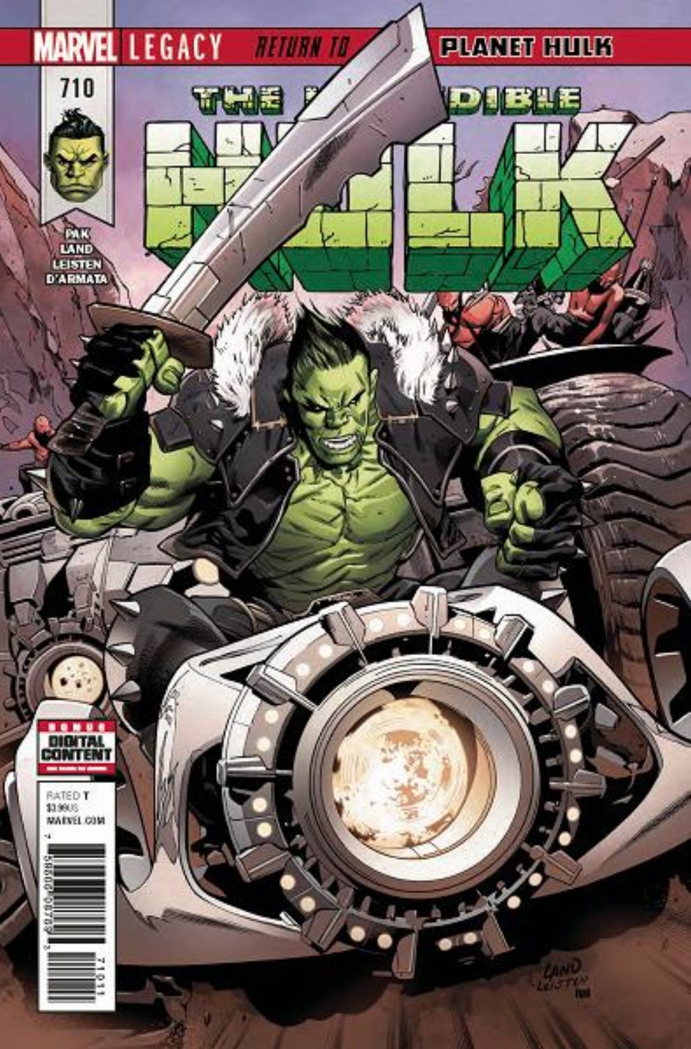 Τεύχος Κόμικ The Incredible Hulk #710 LEG