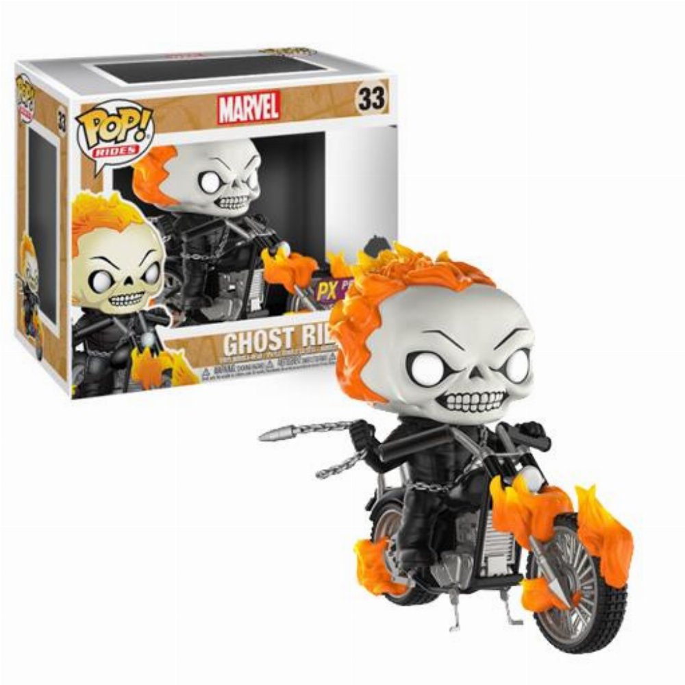 Φιγούρα Funko POP! Marvel Rides – Ghost Rider with Bike #33 (Exclusive)