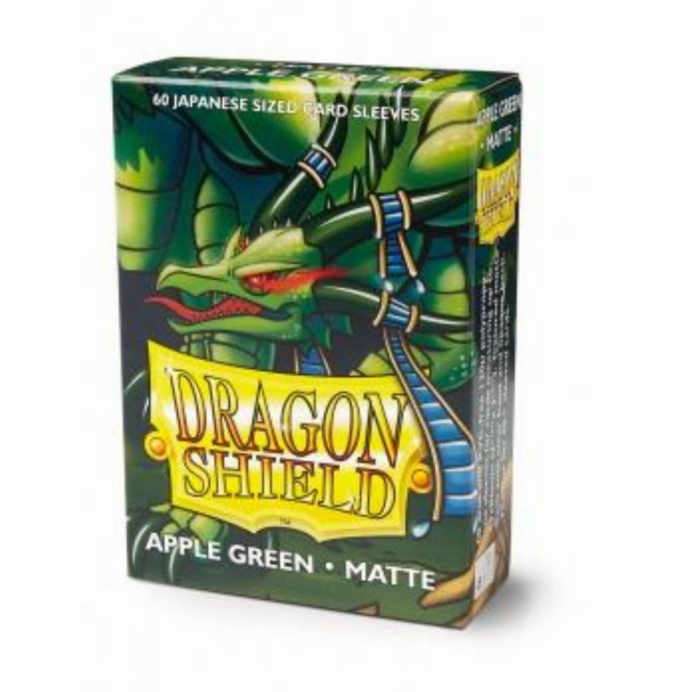Dragon Shield Sleeves Japanese Small Size – Matte Apple Green (60 Sleeves)