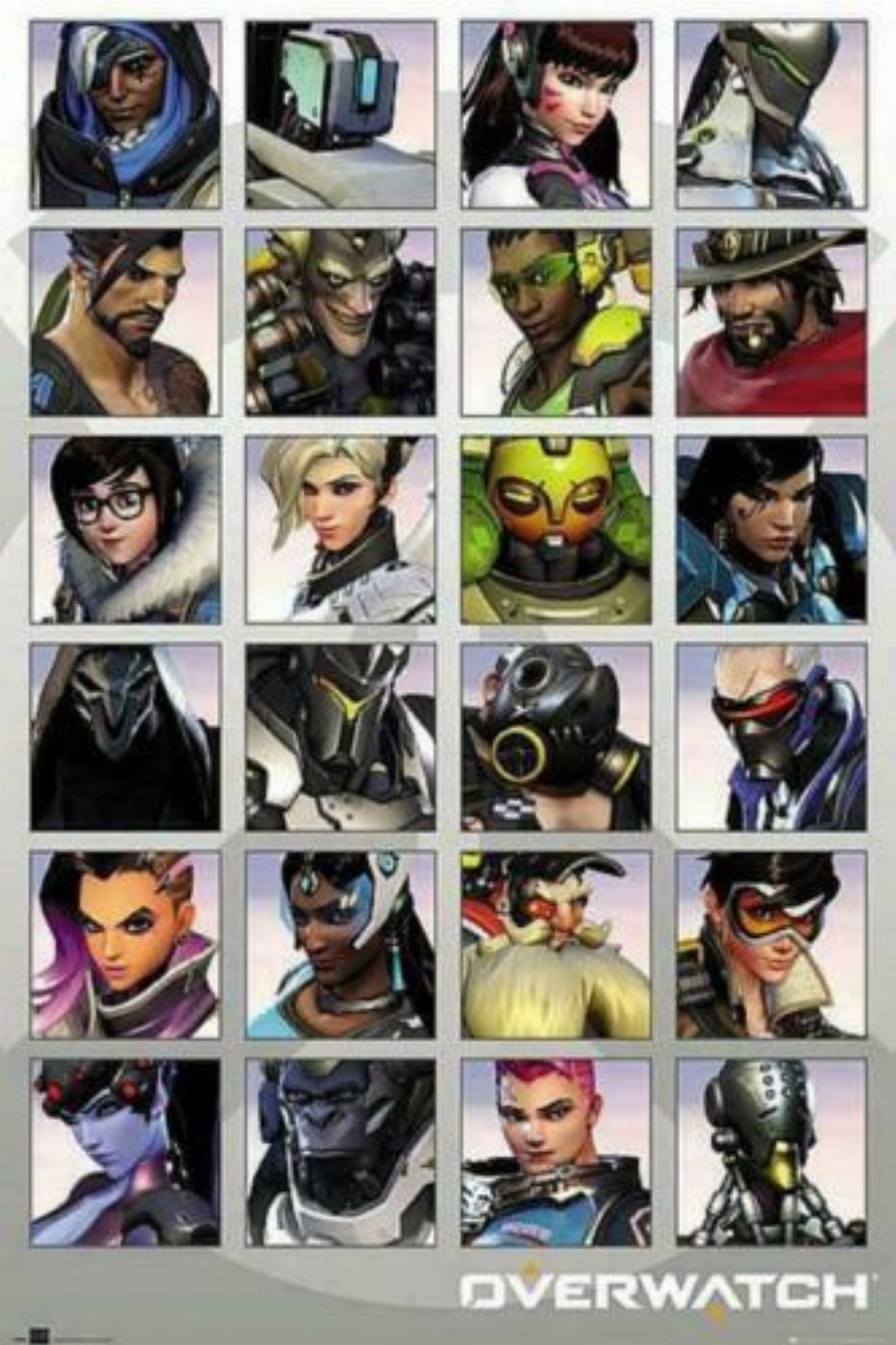 Αυθεντική Αφίσα Overwatch – Character Portraits (61x92cm)