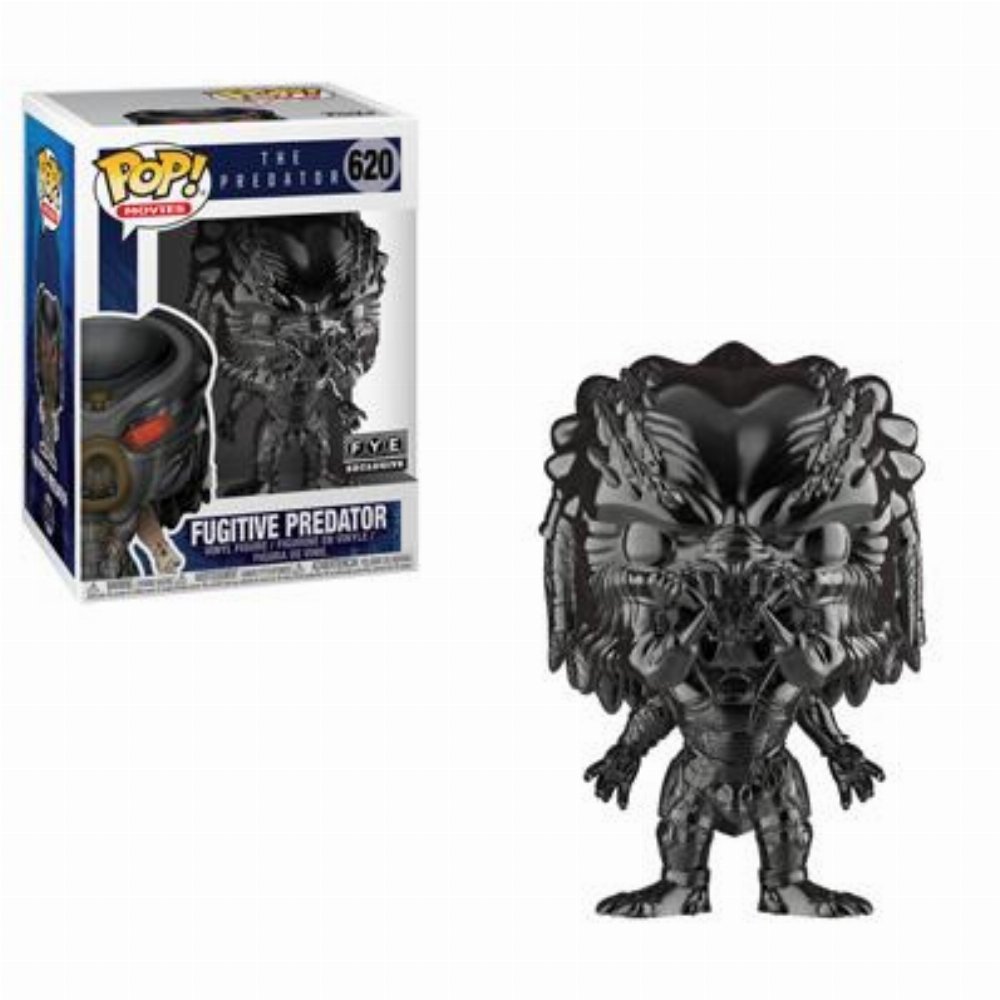 Φιγούρα Funko POP! The Predator – Fugitive Predator (Black Chrome) #620 (FYE Exclusive)