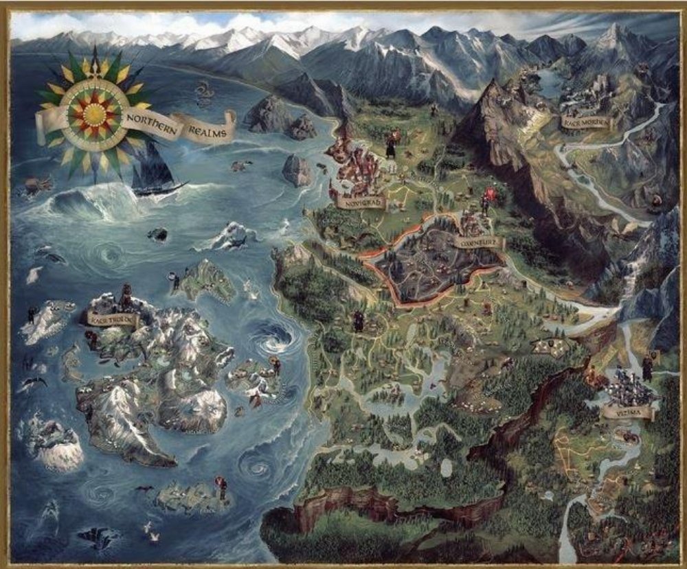 Παζλ 1000 κομμάτια – The Witcher: The Wild Hunt World Map