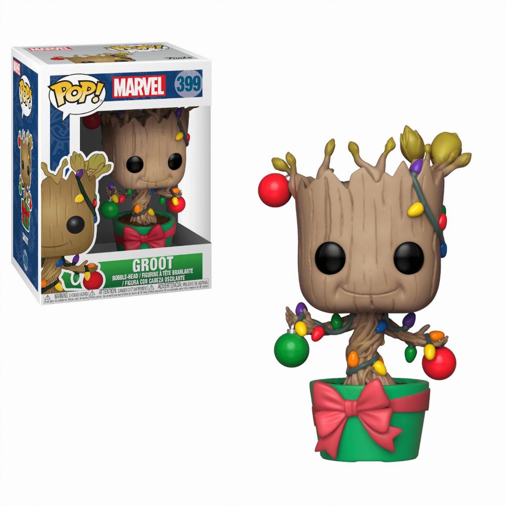 Φιγούρα Funko POP! Marvel – Holiday Groot with Lights & Ornaments #399