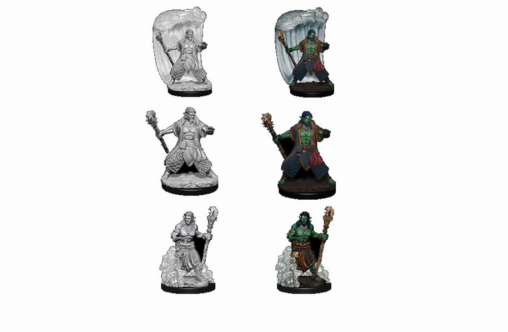 D&D Nolzur’s Marvelous Miniatures – 2x Water Genasi Male Druid