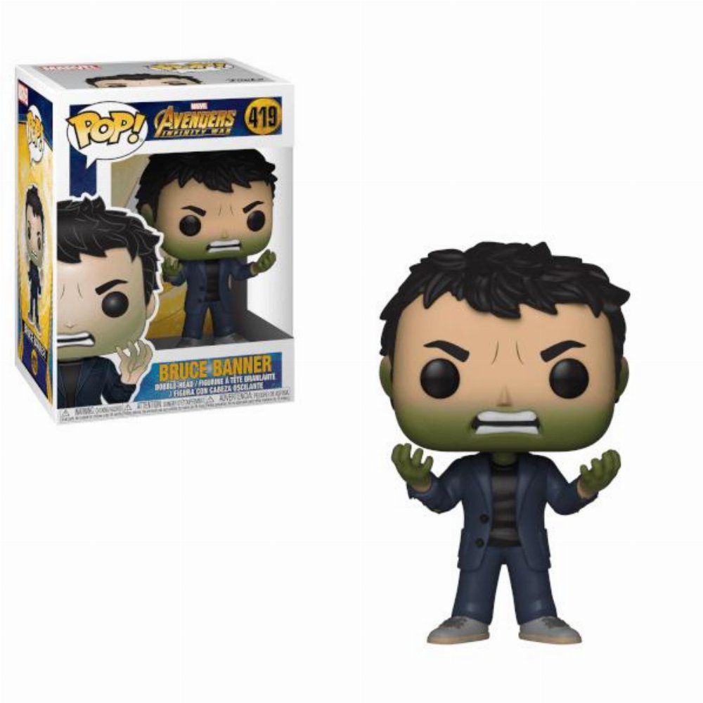 Φιγούρα Funko POP! Avengers: Infinity War – Bruce Banner (with Hulk Head) #419