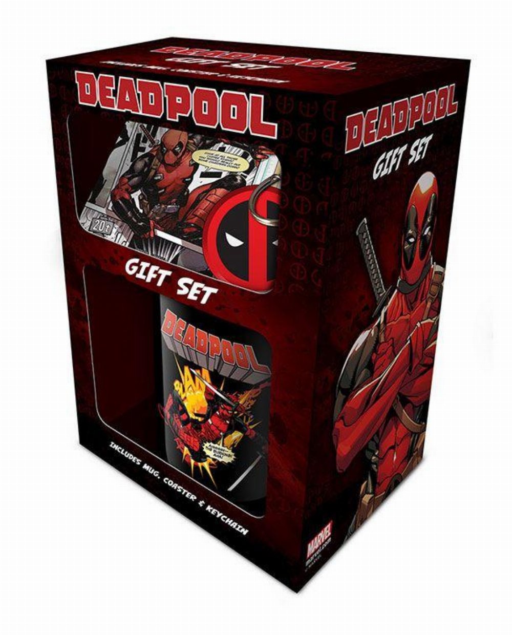 Σετ Δώρου Deadpool – Merc with a Mouth Gift Set (Mug, Keychain & Coaster)