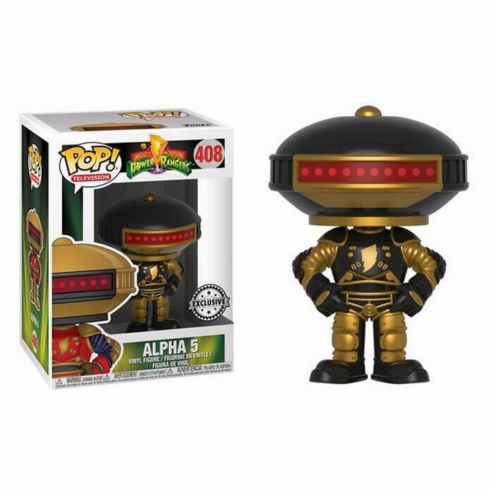 Φιγούρα Funko POP! Power Rangers – Alpha 5 (Black & Gold) #408 (Exclusive)