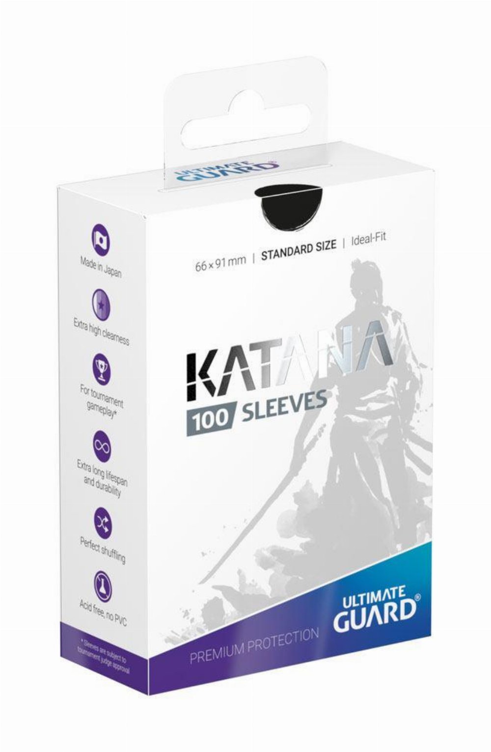 Ultimate Guard Katana Card Sleeves Standard Size 100ct – Black