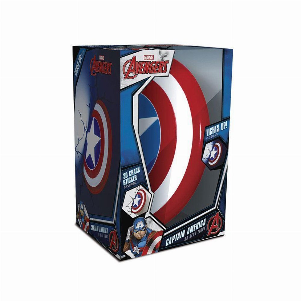 Marvel – Captain America Shield 3D Led Φωτιστικό