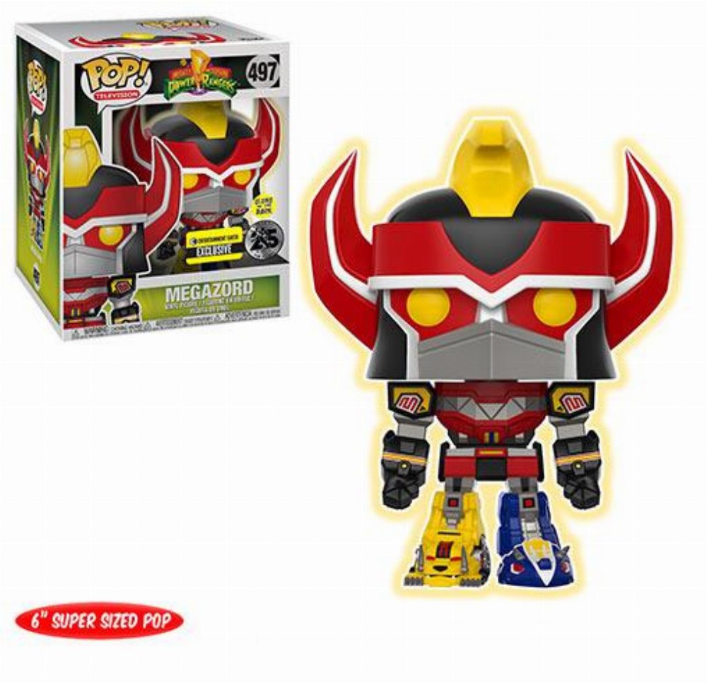 Φιγούρα Funko POP! Mighty Morphin Power Rangers – Megazord (GITD) #497 Supersized (limited)