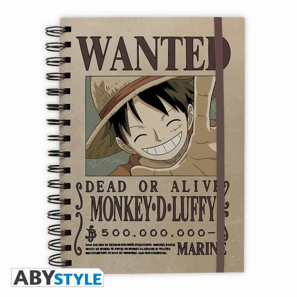 One Piece – Wanted Luffy Notebook
