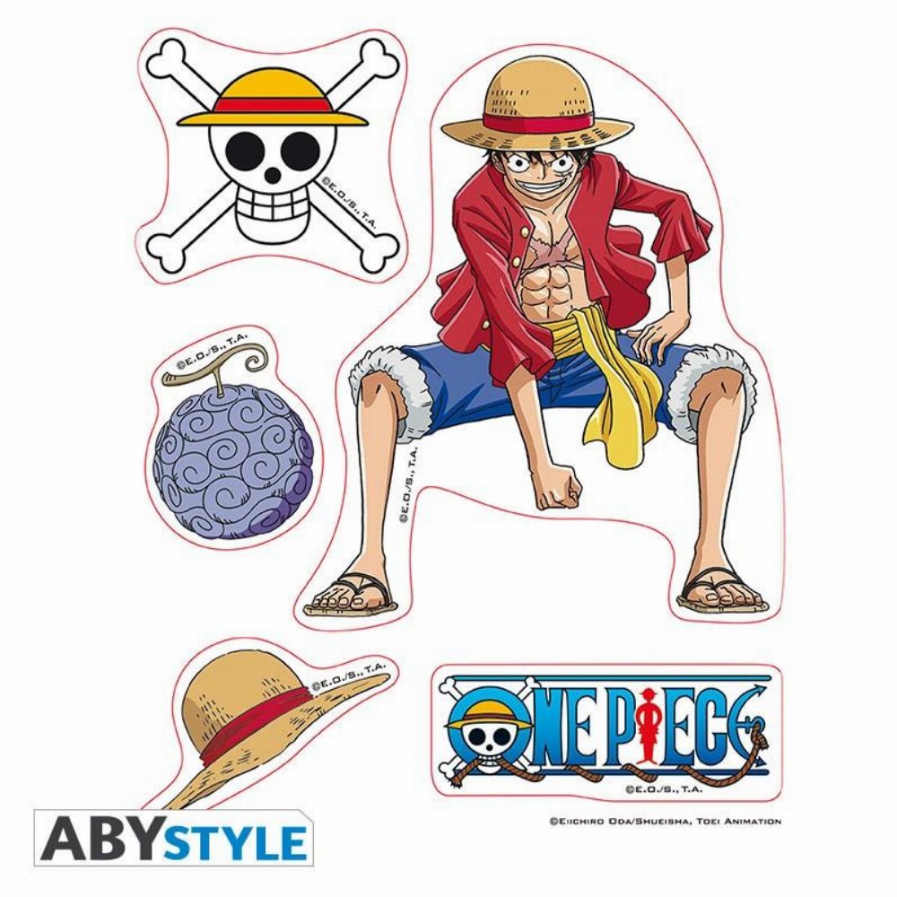 One Piece – Luffy & Trafalgar Law Αυτοκόλλητα