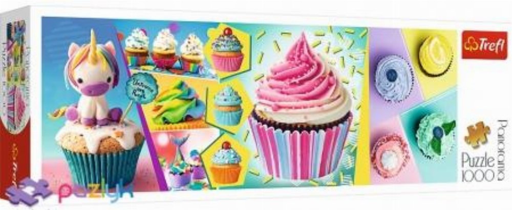 Παζλ 1000 κομμάτια – Panorama Colourful Cupcakes