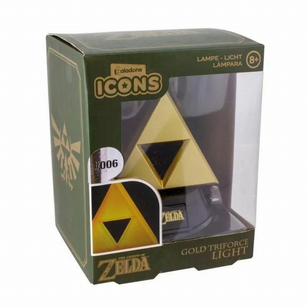 Φωτιστικό Zelda – Gold Triforce 3D Light