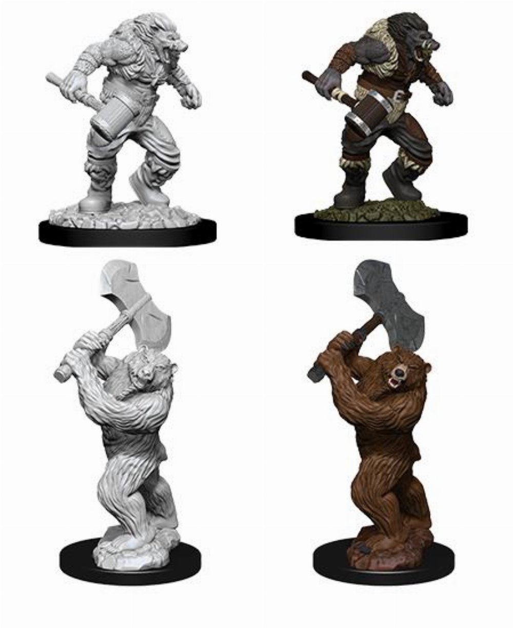 D&D Nolzur’s Marvelous Miniatures – 2x Wereboar & Werebear