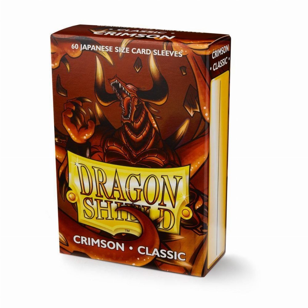 Dragon Shield Sleeves Japanese Small Size – Crimson (60 Sleeves)