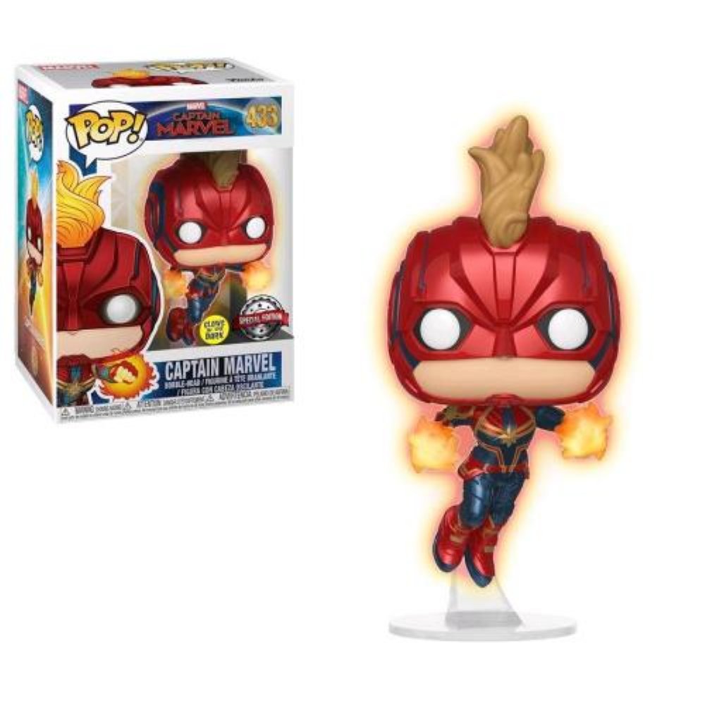 Φιγούρα Funko POP! Marvel – Captain Marvel (GITD) #433 (Exclusive)