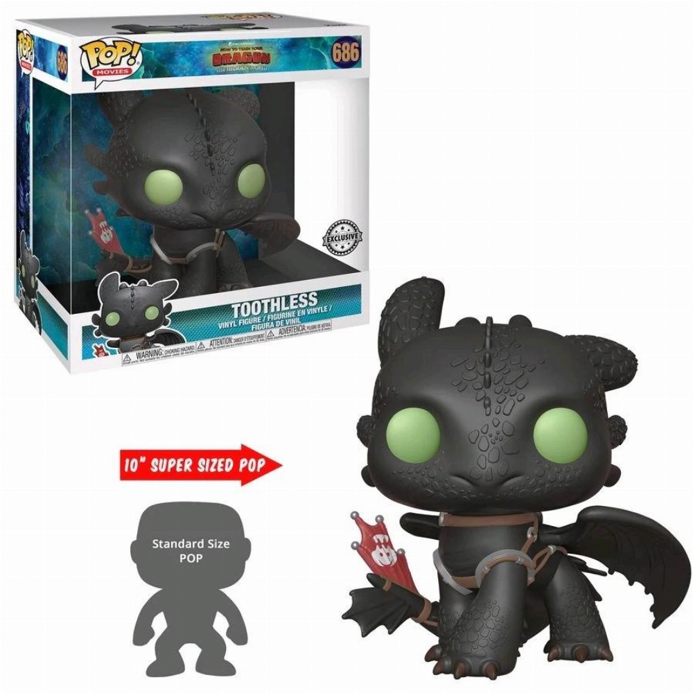 Φιγούρα Funko POP! How To Train Your Dragon 3 – Toothless #686 Supersized (Exclusive)