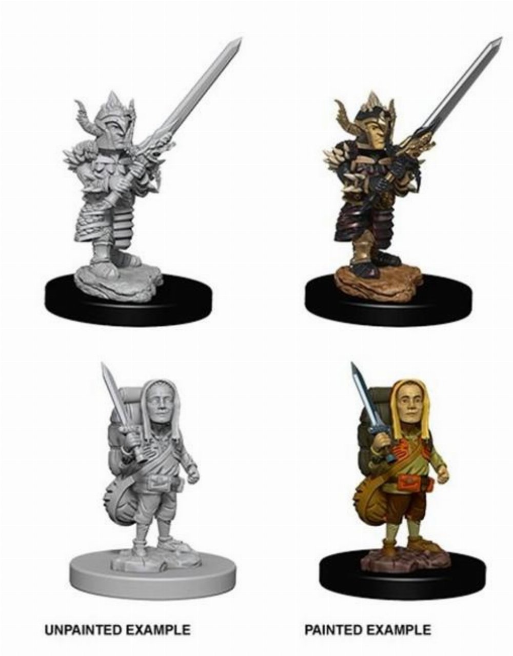 D&D Nolzur’s Marvelous Μινιατούρες – 2x Male Halfling Fighter