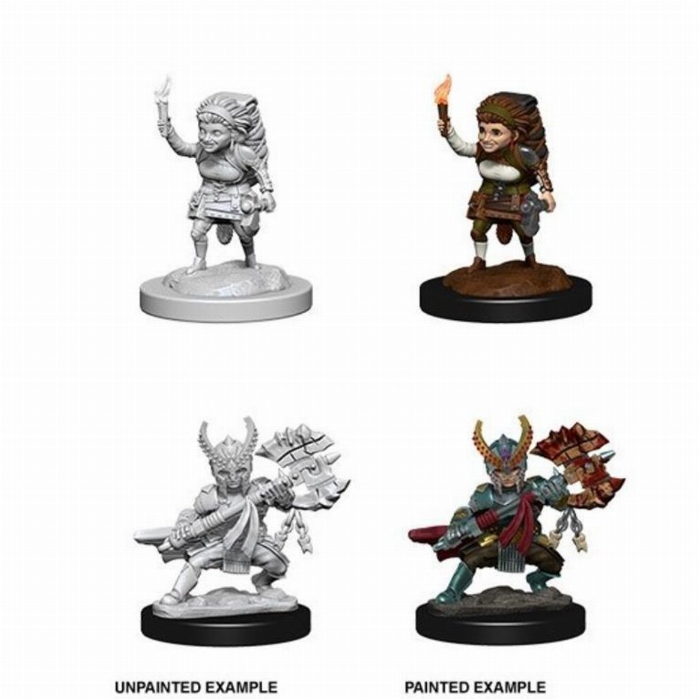D&D Nolzur’s Marvelous Μινιατούρες – 2x Female Halfing Fighter